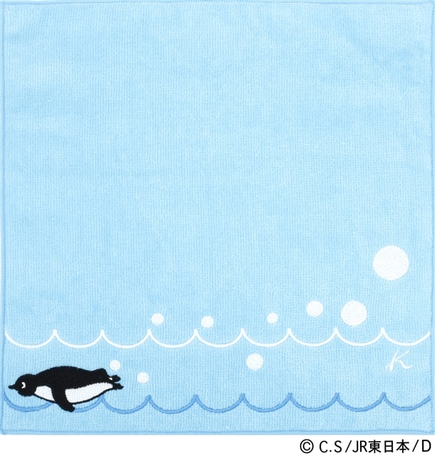 ◇Suicaのペンギン　タオルハンカチ（ブルー） 〈キタムラ〉