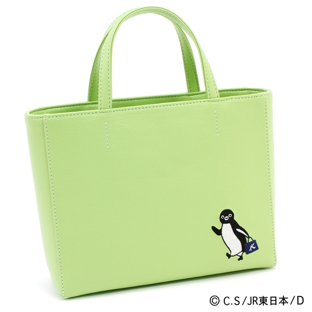 ◇【硬券マグネット付】Suicaのペンギン　ハンドバッグ(ライトグリーン) 〈キタムラ〉