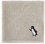 Suicaのペンギン刺繍タオルハンカチ-A／ベージュ〈OLD-FASHIONED STORE TOKYO〉