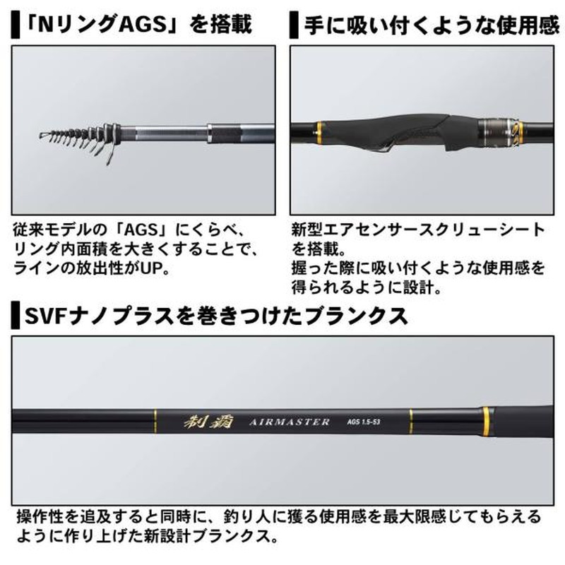 ダイワ 制覇(セイハ) エアマスター AGS 1-50: 釣具のキャスティング JRE MALL店