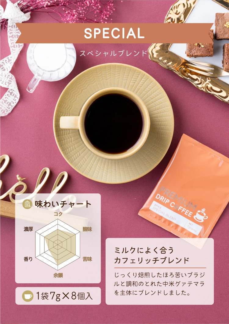 【送料無料】ドリップコーヒー2種＋ガトープルポ ギフトセット