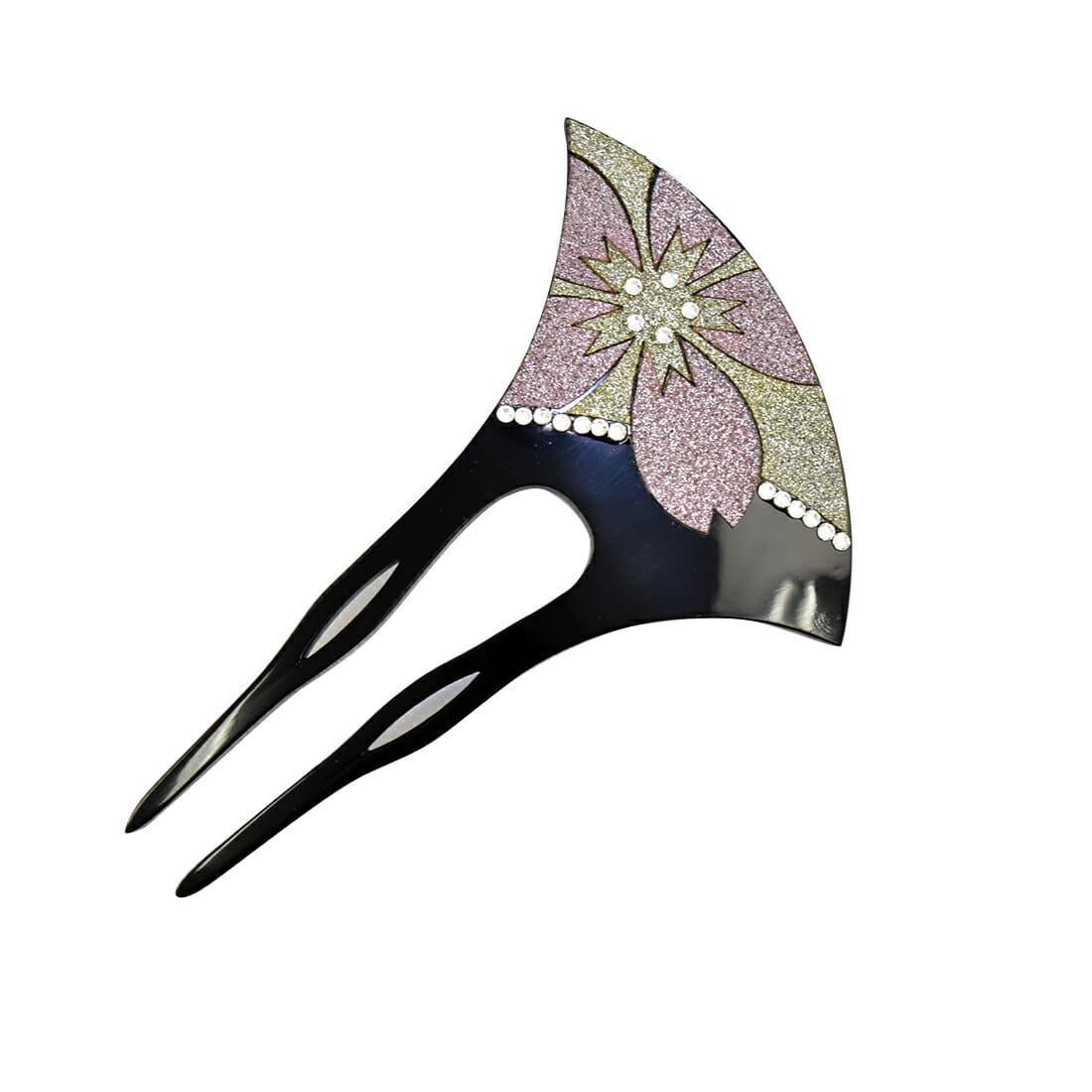 和装 髪飾り 日本製 桜柄ラメ ラインストーン簪 片流れ型 留袖 訪問着 色無地用 かんざし 二本差し 礼装 通年用 大人 レディース 女性 F17 240gm F17 240gm 着物なごみや Jre Pointが 貯まる 使える Jre Mall