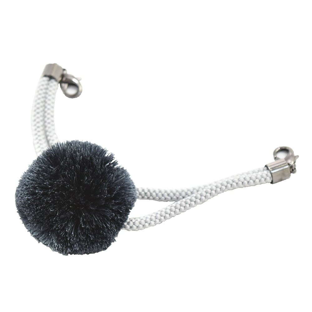 羽織紐 日本製 翠嵐工房 男物 羽織紐梵天 環付け式 王冠マグネット 礼装 おしゃれ 通年用 大人 メンズ 男性 青灰 白灰 青灰 白灰 着物なごみや Jre Pointが 貯まる 使える Jre Mall