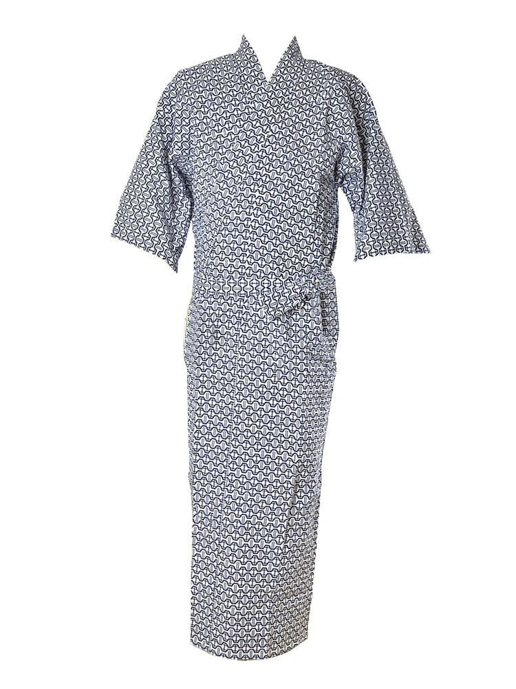 寝間着 浴衣 日本製 男物 寝巻き浴衣 花蕾ガーゼ 二重袷大 身巾ゆったり 紺 温泉旅館 ゆかた おしゃれ 通年用 大人 メンズ 男性 ワイド 白地に紺柄 父の日 夏セール22年 敬老の日22年 ワイド 白地に紺柄 着物なごみや Jre Pointが 貯まる 使える