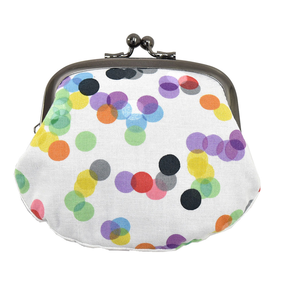 和雑貨 日本製 彩 夜長堂がま口財布 全4種 お財布 コインケース おしゃれ 通年用 大人 レディース 女性 g水玉 白 Js10 g水玉 白 着物なごみや Jre Pointが 貯まる 使える Jre Mall