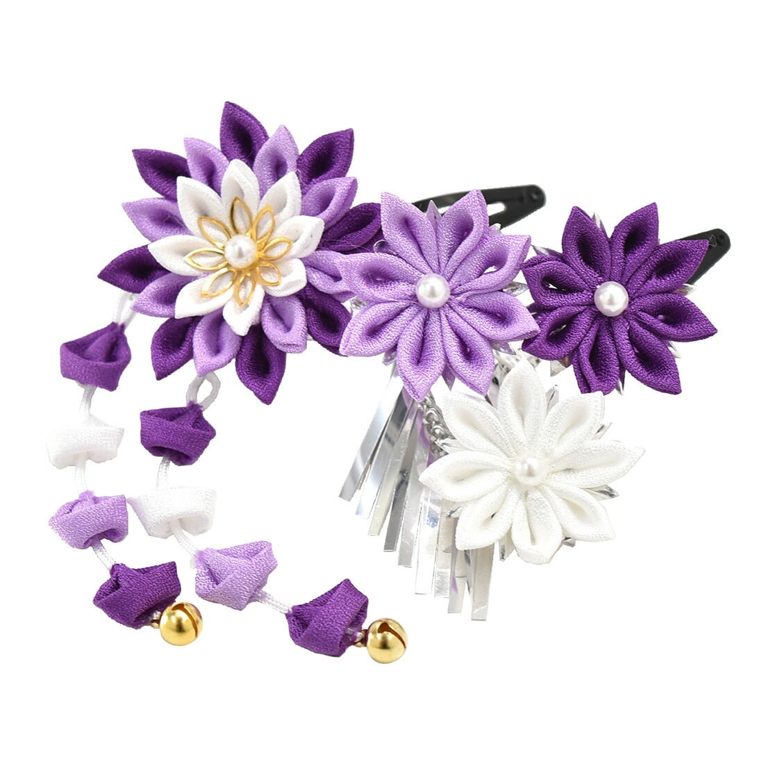 七五三 髪飾り 日本製 パッチン留め ウサコ2個セット 剣つまみ 全3色 3歳 つまみ細工 礼装 おしゃれ 通年用 子供 女の子 女児 387紫 Js10 387紫 着物なごみや Jre Pointが 貯まる 使える Jre Mall