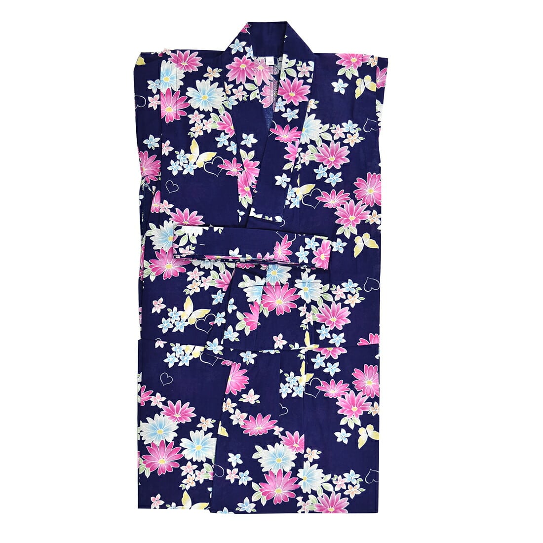 浴衣 単品 訳あり 女の子浴衣 100 110 1 130 全13種 夏祭り 夕涼み 花火 おしゃれ 単衣 絽 紗 夏用 子供 女の子 女児 100cm コスモス紺 100cm コスモス 紺 着物なごみや Jre Mall