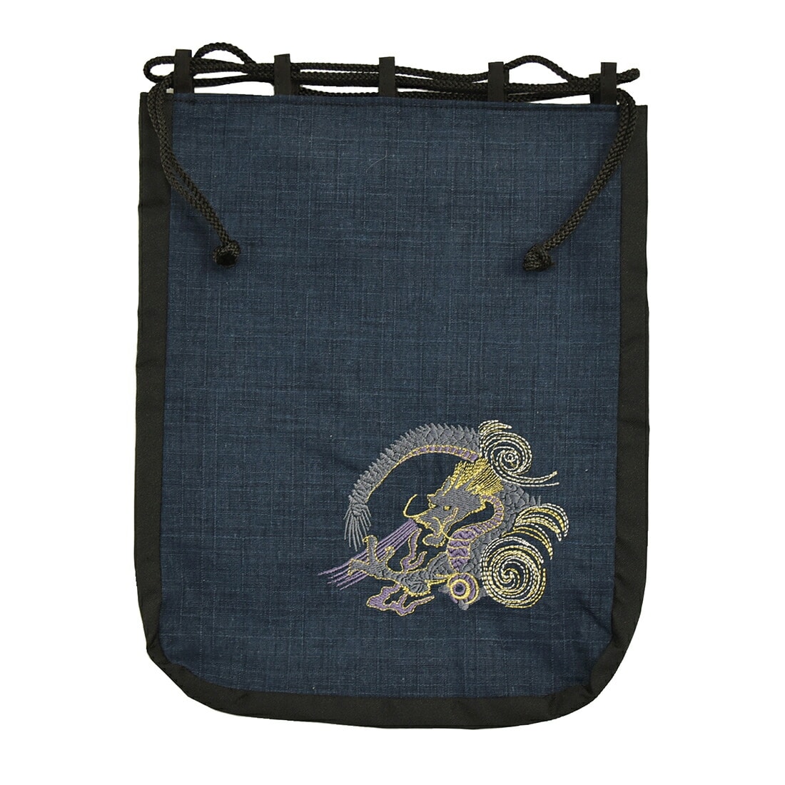 着物 和装バッグ 単品 日本製 信玄袋 刺繍入り 龍虎 全4種 夏着物 浴衣用 巾着袋 おしゃれ 通年用 大人 メンズ 男性 龍紺 龍 紺 着物なごみや Jre Pointが 貯まる 使える Jre Mall