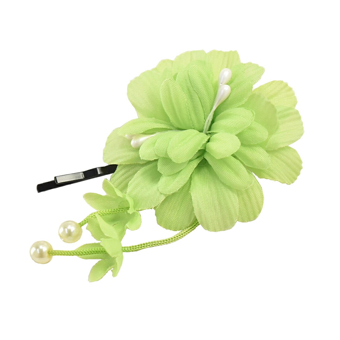 和装 髪飾り フラワーピン 全7色 小紋 紬 浴衣用 髪留めピン おしゃれ 通年用 大人 レディース 女性 グリーン Js10 グリーン 着物なごみや Jre Pointが 貯まる 使える Jre Mall