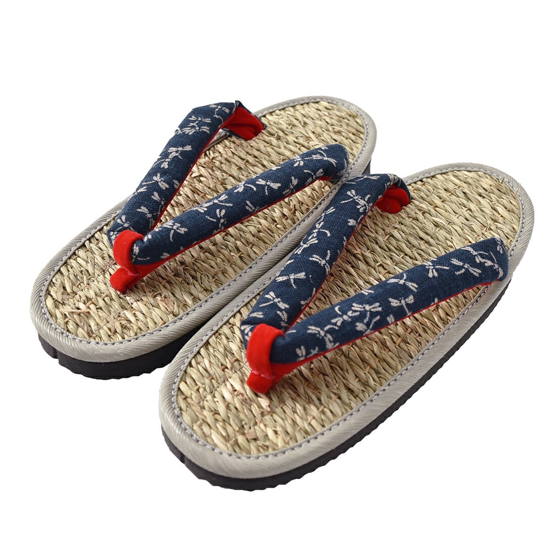 雪駄 単品 日本製 女物 雪駄 むしろ表 藍染 柄お任せ L 紺 スポンジクッション底 和柄 サンダル おしゃれ 通年用 大人 レディース 女性 L 紺 L 紺 着物なごみや Jre Mall