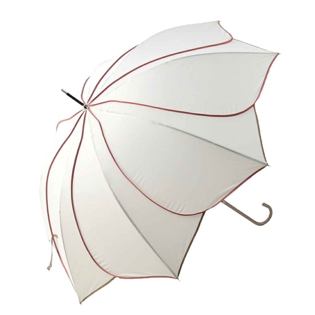 晴雨兼用 日傘 雨傘 長傘 Because バイカラーパイピング 58cm 全4色 暑さ 熱中症 日焼け 紫外線 対策 Uvカット 撥水 防水 おしゃれ 通年用 大人 レディース 女性 58cm ホワイト 雨対策 58cm ホワイト 着物なごみや Jre Pointが 貯まる 使える Jre Mall