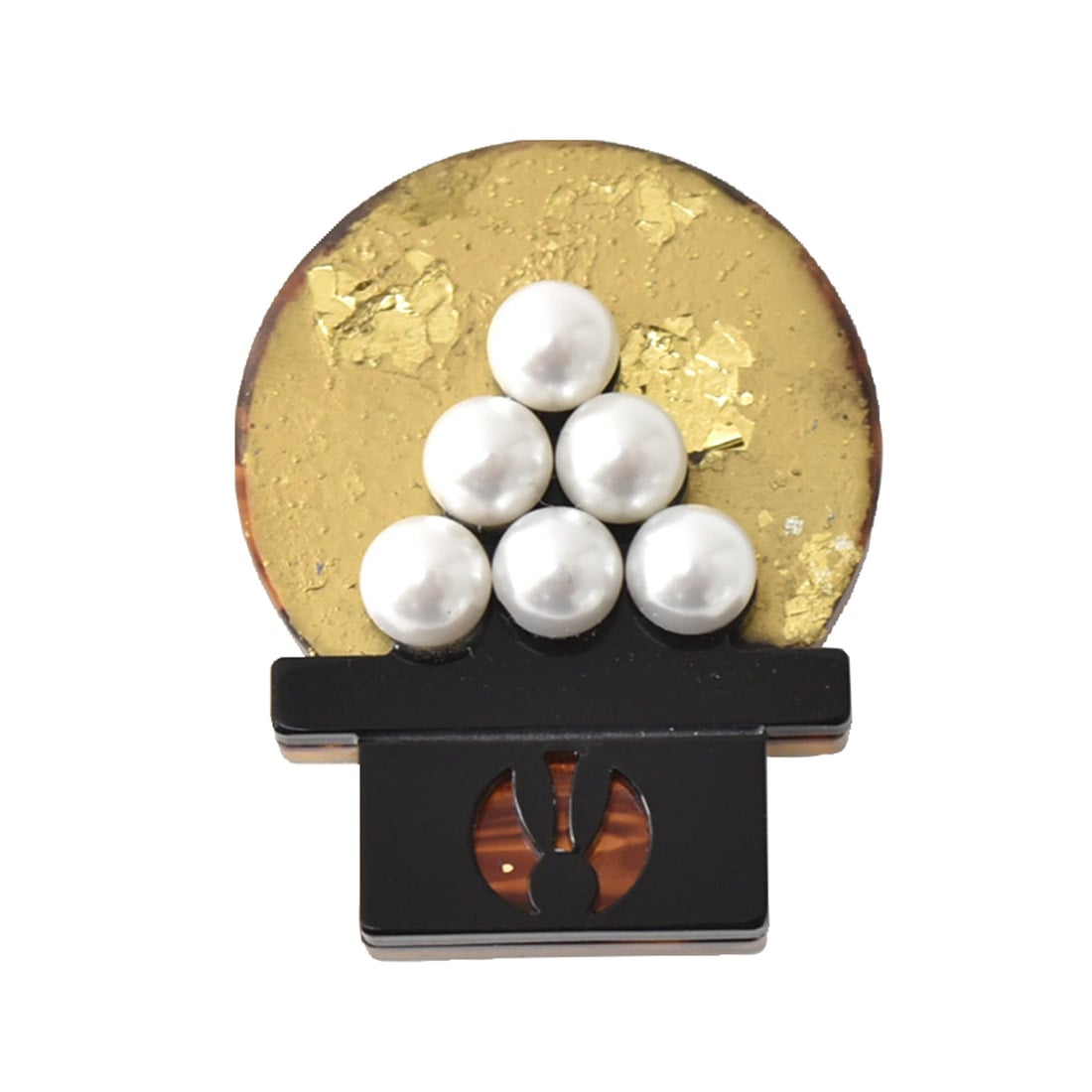 帯留め 日本製 T21 031 月見団子 帯留 全2色 三分紐用 金具付 おしゃれ 通年用 大人 レディース 女性 B黒 B黒 着物なごみや Jre Mall