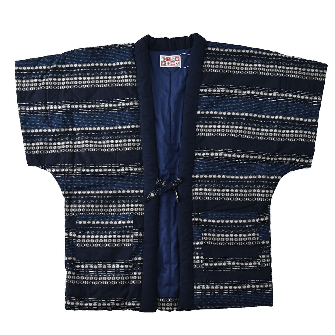 はんてん 日本製 宮田織物 男物 月ごよみ 奴 全3種 久留米 綿入れ 半纏 どてら 丹前 ちゃんちゃんこ 袖なし こたつのお供 部屋着 おしゃれ 防寒 秋冬用 大人 メンズ 男性 2紺 夏セール22年 敬老の日22年 2紺 着物なごみや Jre Pointが 貯まる 使える