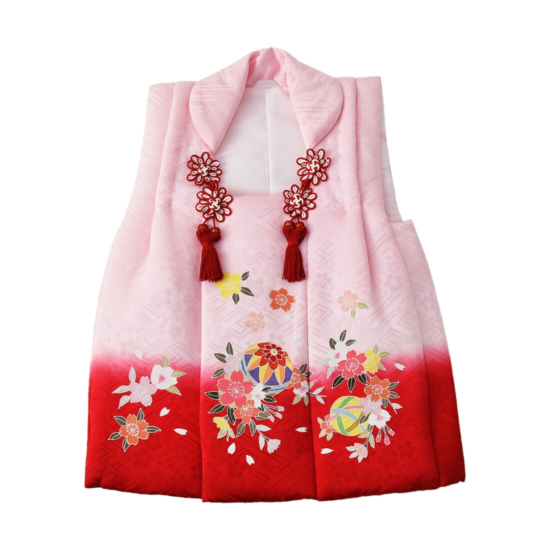 七五三 着物 3歳 販売 日本製 正絹 被布コート 金彩 友禅 ぼかし 紋 