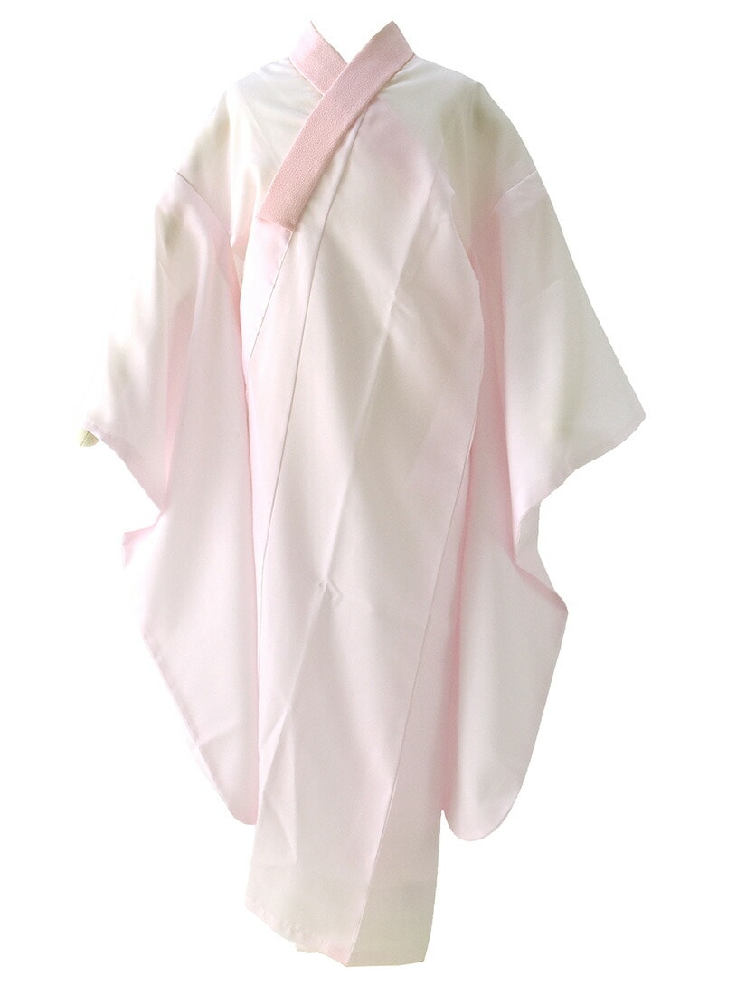 七五三 和装下着 日本製 子供用 長襦袢 7歳 半衿付き ピンク 洗える襦袢 礼装 おしゃれ 通年用 子供 女の子 女児 7才 ピンク