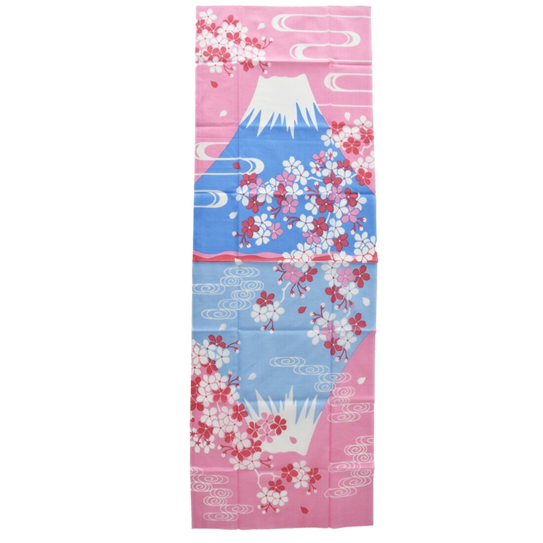 ビッグウェーブ（ピンク）い草×和紙糸タペストリー約93.5cm×108.5cm