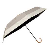 晴雨兼用 日傘 雨傘 because 折りたたみ傘 PUバイカラーラージ ミニ 55cm 全3色 暑さ 熱中症 日焼け 紫外線 UV 対策 撥水 防水 おしゃれ 通年用 大人 レディース 女性 55cm グレー