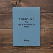 R{ WRITING PAD A5 / NEW CHIFFON CREAM