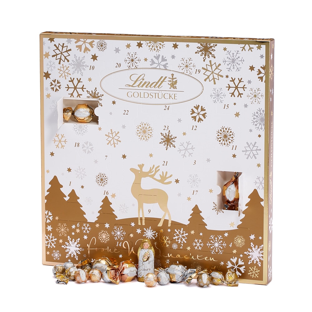 リンツ クリスマス 公式 リンツ Lindt チョコレート ゴールドヌガー アドベントカレンダー 156g ショッピングバッグl3付 リンツ チョコレート Lindt Jre Mall
