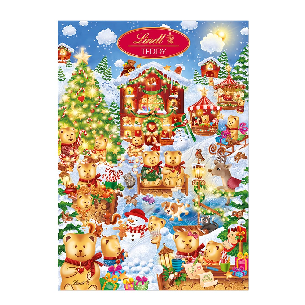 リンツ クリスマス 公式 リンツ Lindt チョコレート リンツテディ スノーゲーム アドベントカレンダー 265g リンツチョコレート Lindt Jre Mall
