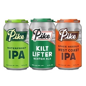 アメリカンクラフトビール  パイク IPA　335ｍｌ缶 3種6本セット