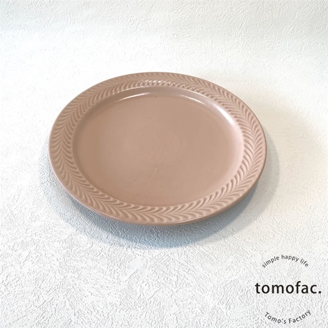 波佐見焼 ローズマリー リムプレート大 サーモンピンク Tocセレクト Jre Pointが 貯まる 使える Jre Mall