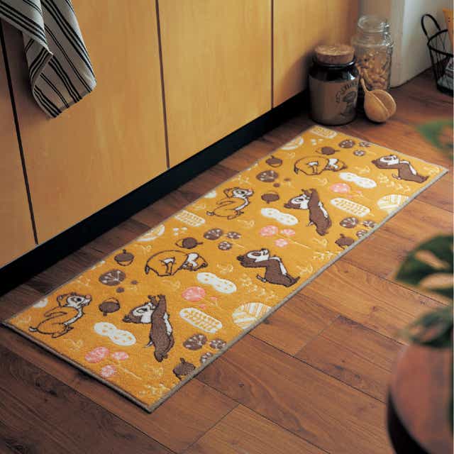 ベルメゾン ディズニー 北欧調プリントキッチンマット チップ デール 約45 150 約45 150 ベルメゾン Jre Mall店 Jre Mall