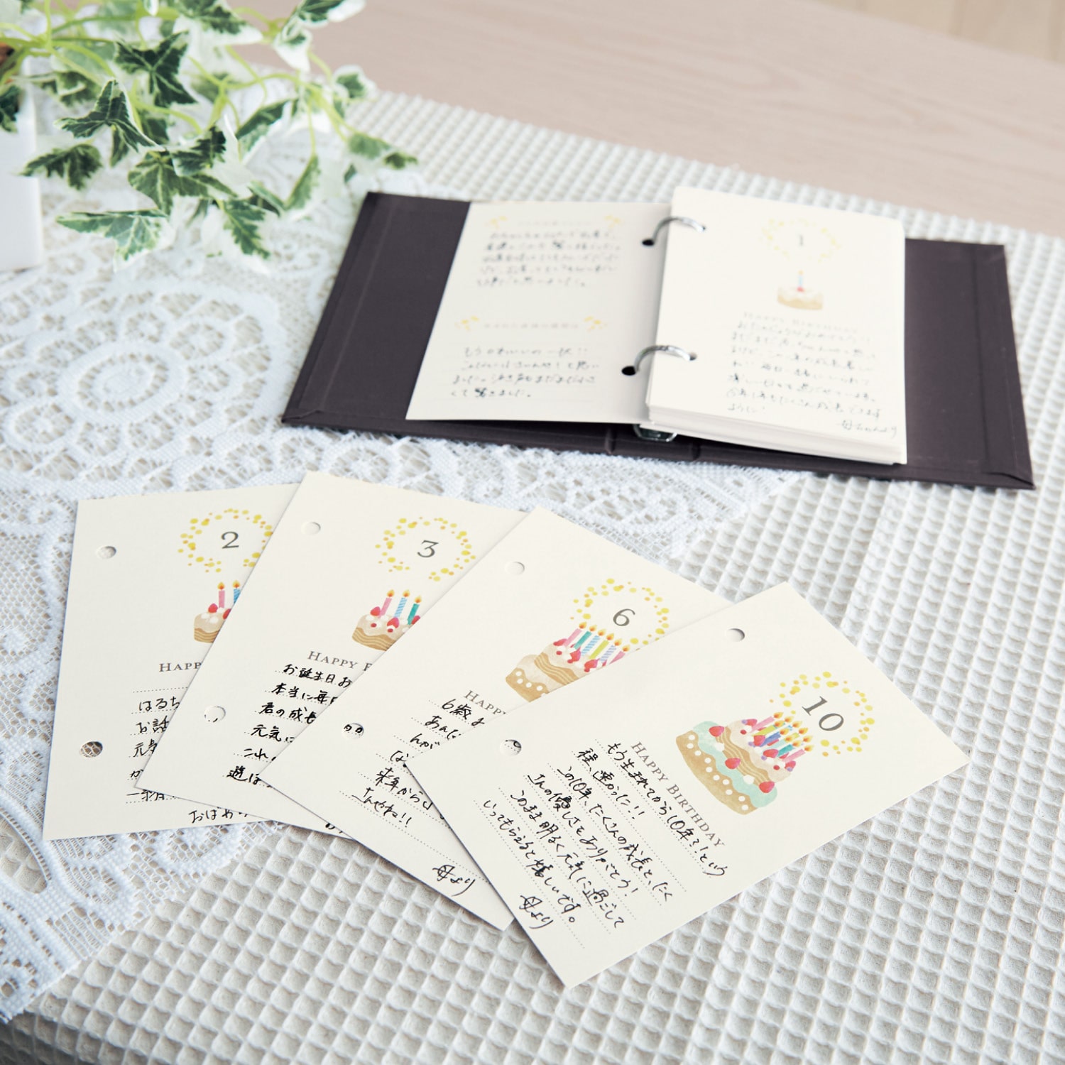 ベルメゾン 10年分のバースデーカード バインダーセット Cake Cake ベルメゾン Jre Mall店 Jre Mall ベルメゾン 10年分のバースデーカード バインダーセット Cake Cake ベルメゾン Jre Mall店 Jre Mall