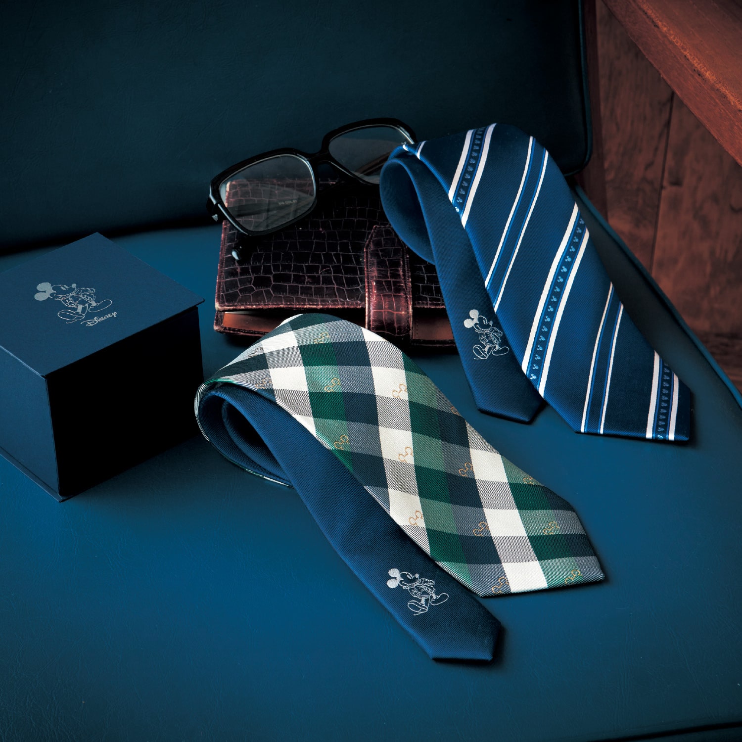 ベルメゾン ディズニー シルクネクタイ ミッキーモチーフ チェック チェック ベルメゾン Jre Mall店 Jre Mall