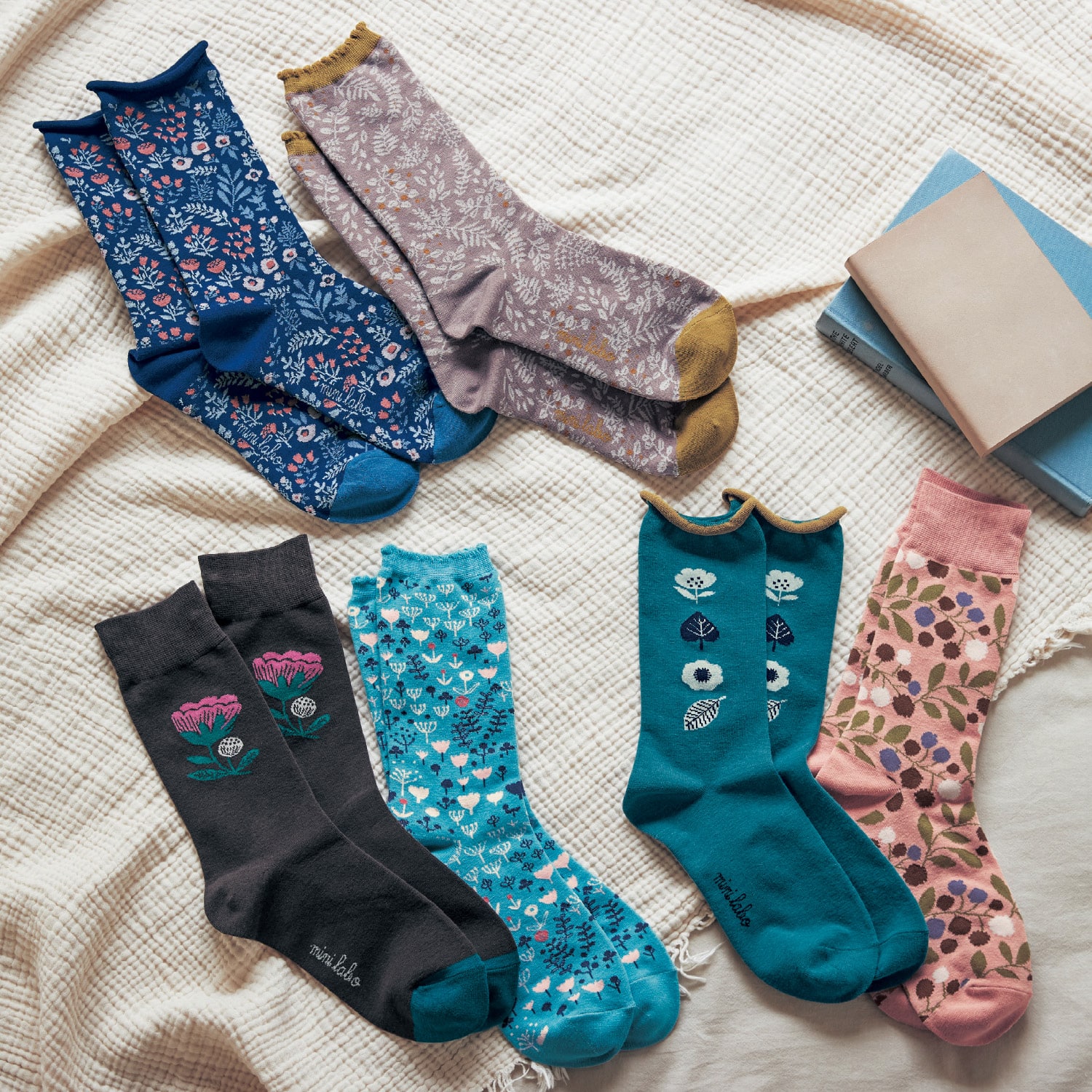 ベルメゾン ミニラボ 綿混ソックス 田舎の日曜日 ブッシュ 23 25cm 23 25cm 田舎の日曜日 ブッシュ ベルメゾン Jre Mall店 Jre Mall