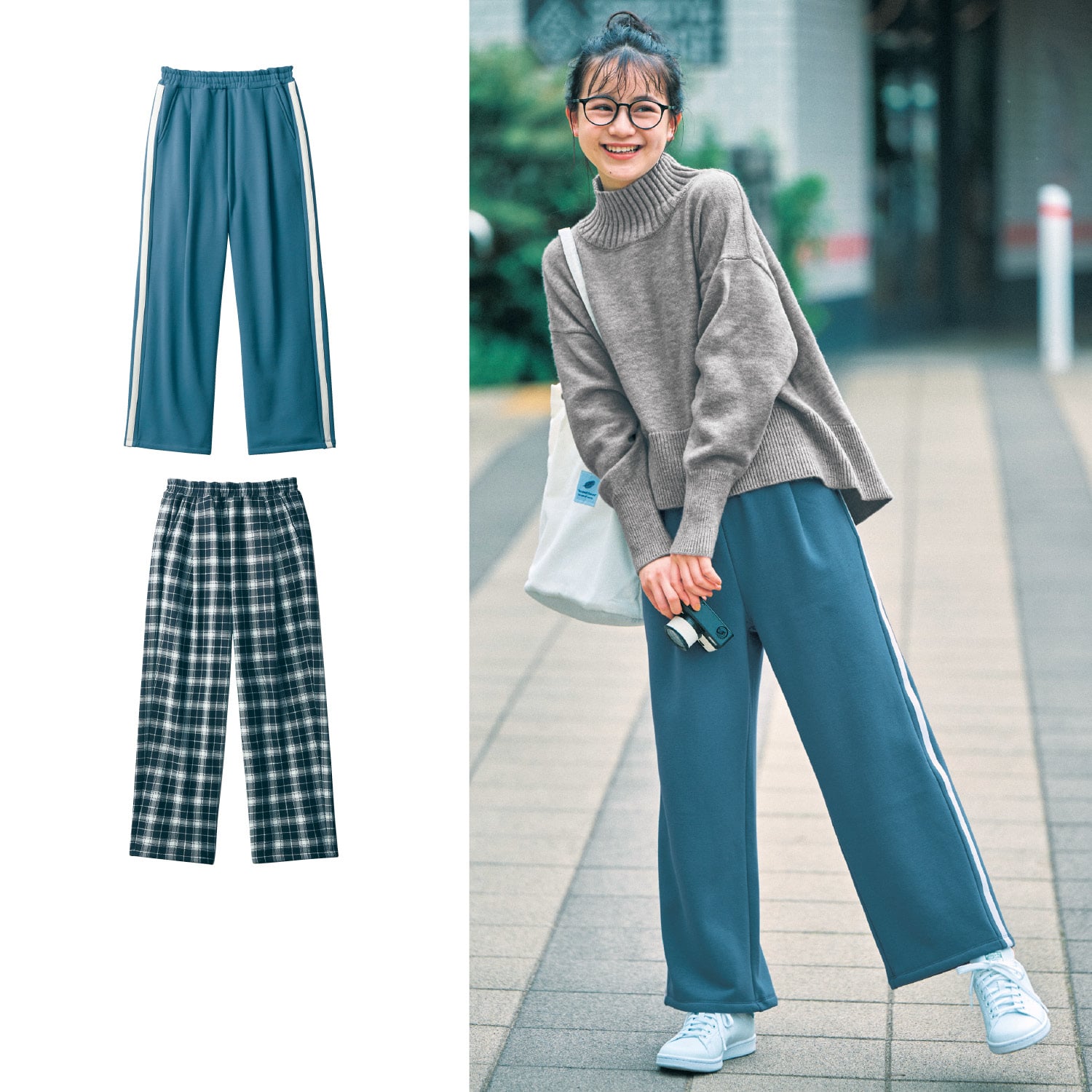 セレクトショップオリジナル品 とろふわサマーホワイトワイドパンツ パンツ 