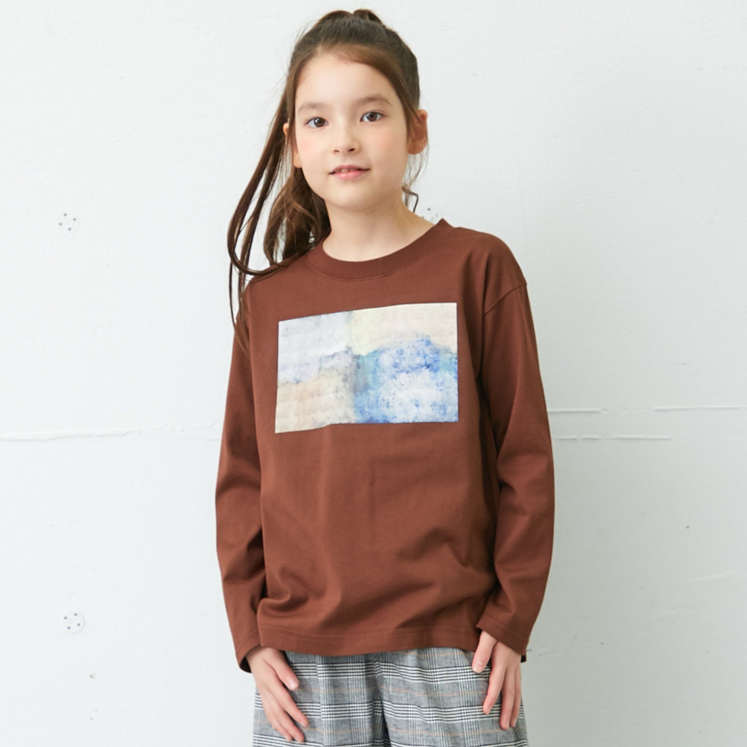 ベルメゾン ヘラルボニー キッズ アートロングスリーブプリントｔシャツ ビル ネイビー １２０ １２０ ビル ネイビー ベルメゾン Jre Mall店 Jre Mall