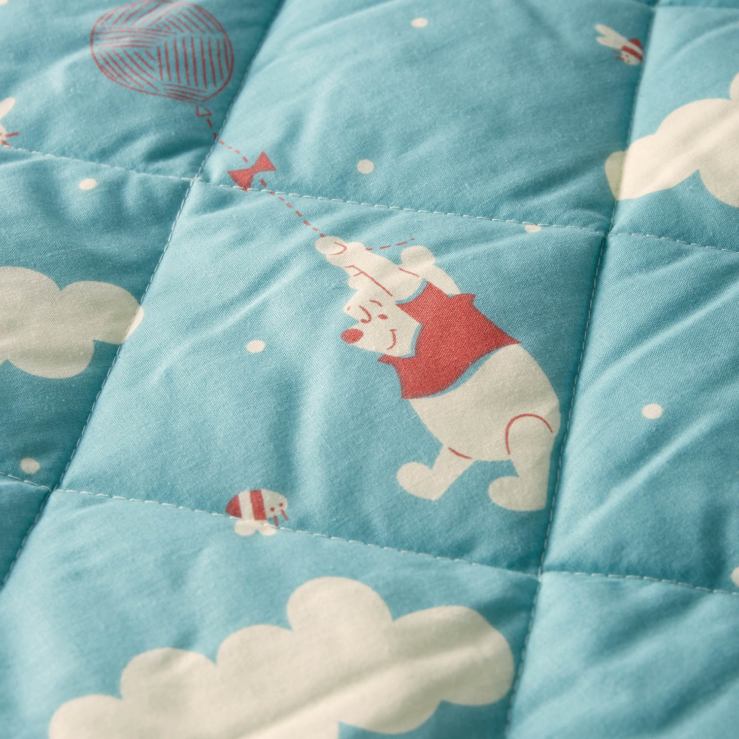 ベルメゾン ディズニー 綿混素材のキルトラグ 選べるキャラクター くまのプーさん 約190 240 約190 240 くまのプーさん ベルメゾン Jre Mall店 Jre Pointが 貯まる 使える Jre Mall