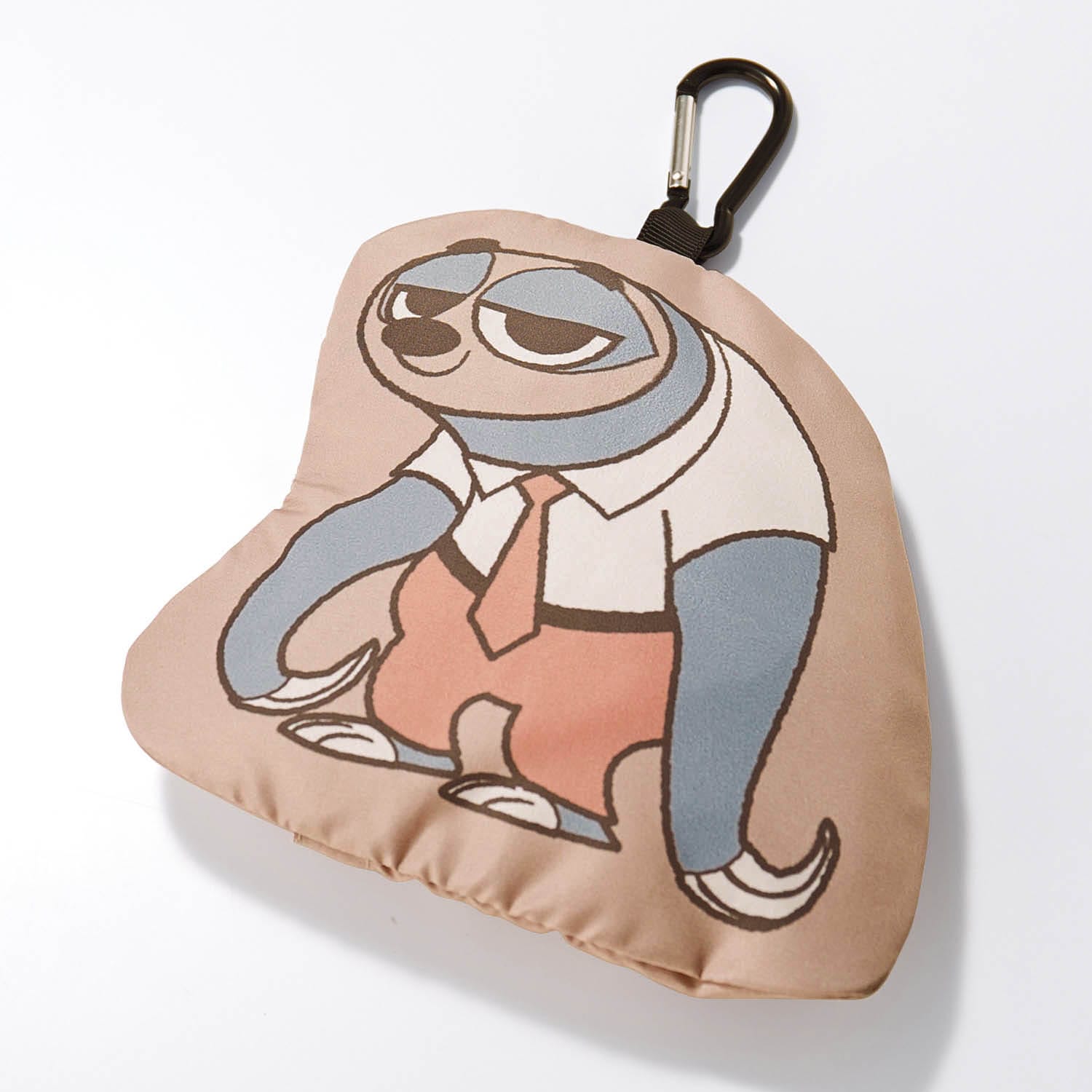 ベルメゾン ディズニー 耐久撥水傘生地でポーチ収納できるショッピングバッグ ズートピア ライトベージュ ベルメゾン Jre Mall店 Jre Pointが 貯まる 使える Jre Mall