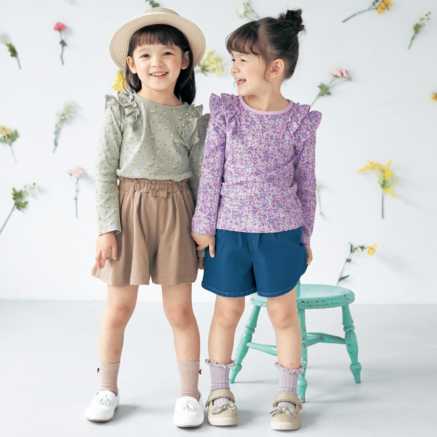 キッズ Tシャツ スカート 二点セット よぅ 千趣会