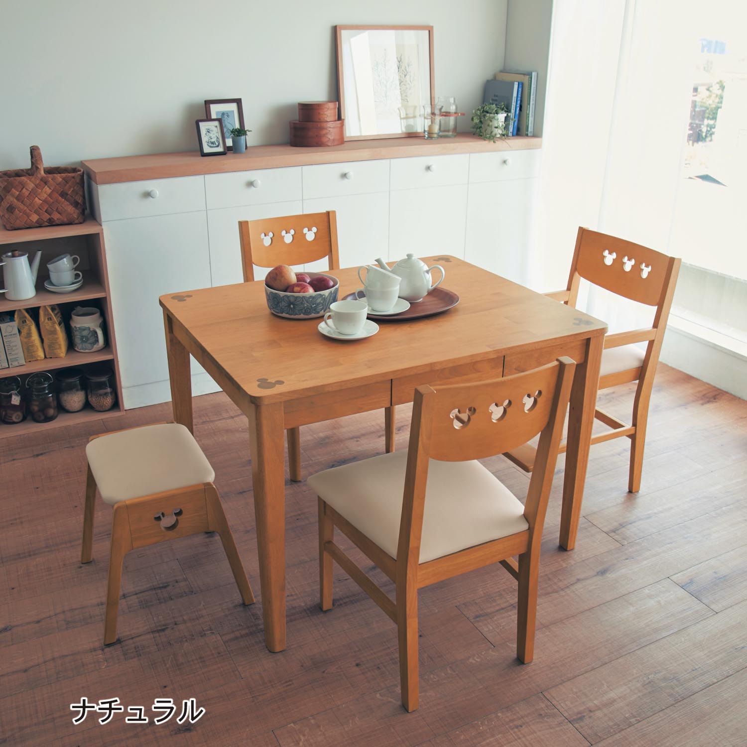 ベルメゾン ディズニー チェア2脚セット「ミッキーモチーフ