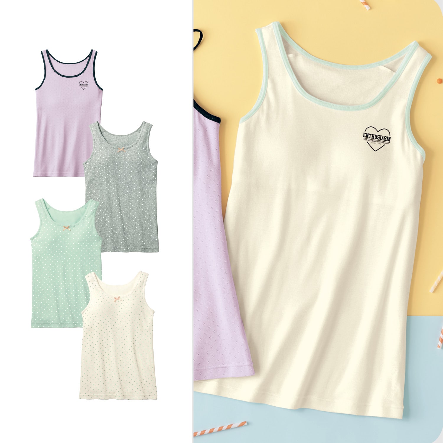 ベルメゾン 取り外しパッド入りタンクトップ オフホワイト 160 160 オフホワイト ベルメゾン Jre Mall店 Jre Pointが 貯まる 使える Jre Mall