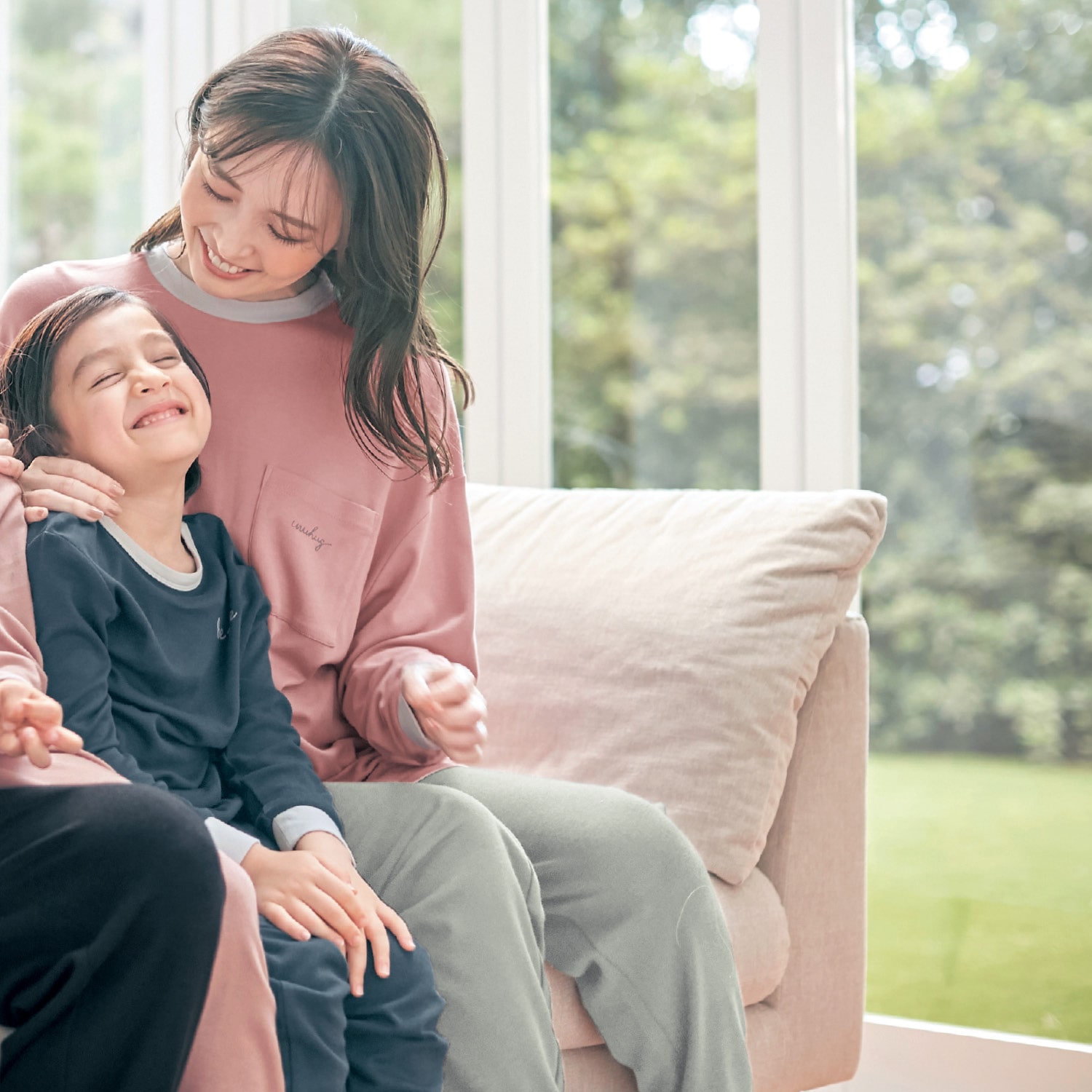 ベルメゾン なめらか保湿素材のレディースふんわりスムースパジャマ ネイビー M M ネイビー ベルメゾン Jre Mall店 Jre Mall