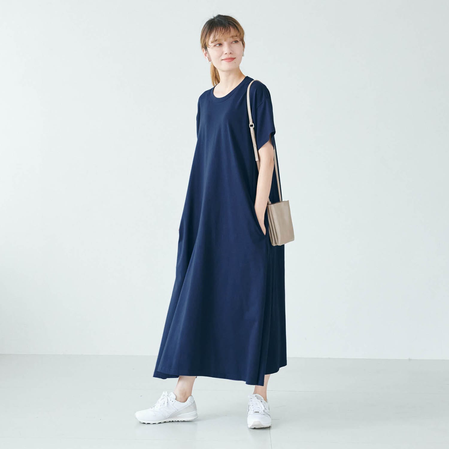 ベルメゾン 1枚でさまになるtシャツロングワンピース ブラック S S ブラック ベルメゾン Jre Mall店 Jre Mall