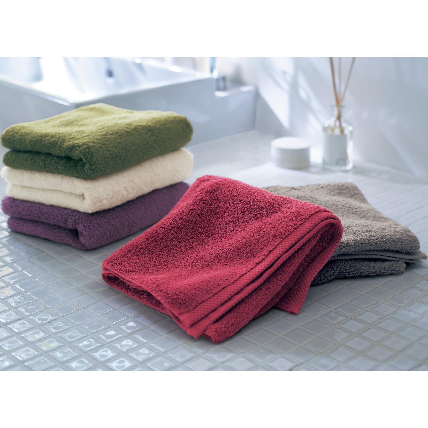 タオル ベルメゾン 贅沢ボリュームの綿100 フェイスタオル オリーブ グリーン オリーブ グリーン ベルメゾン Jre Mall店 Jre Pointが 貯まる 使える Jre Mall