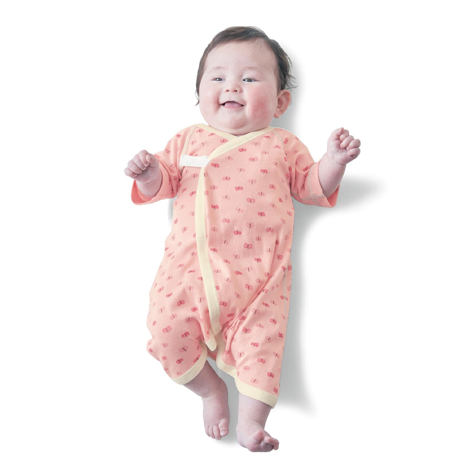 新生児 コンビ肌着３枚 短肌着４枚 50-60 出産準備 ピンク系ベージュ系 通販