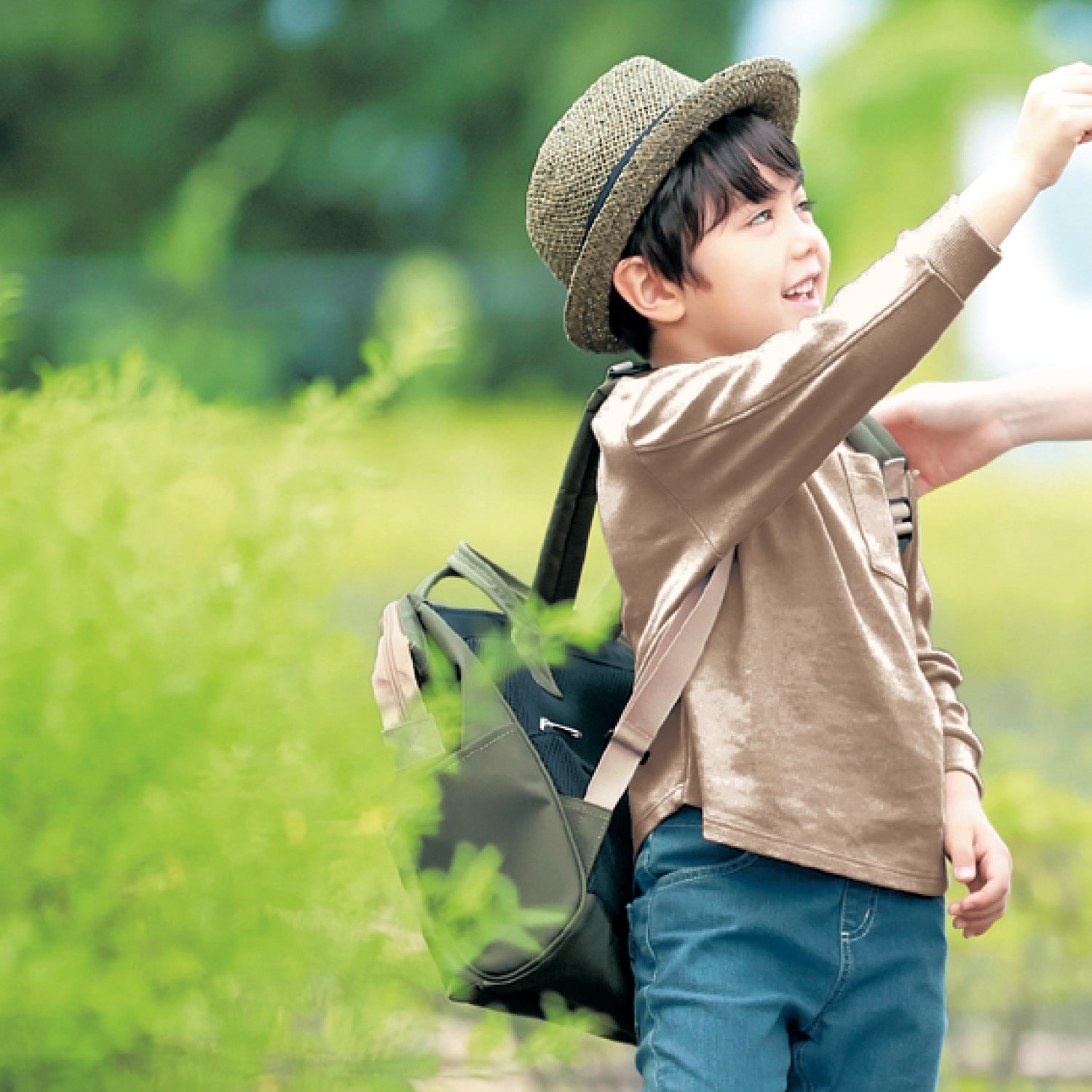 ベルメゾン がま口デザインヨコ型キッズリュックサック オリーブ オリーブ ベルメゾン Jre Mall店 Jre Mall