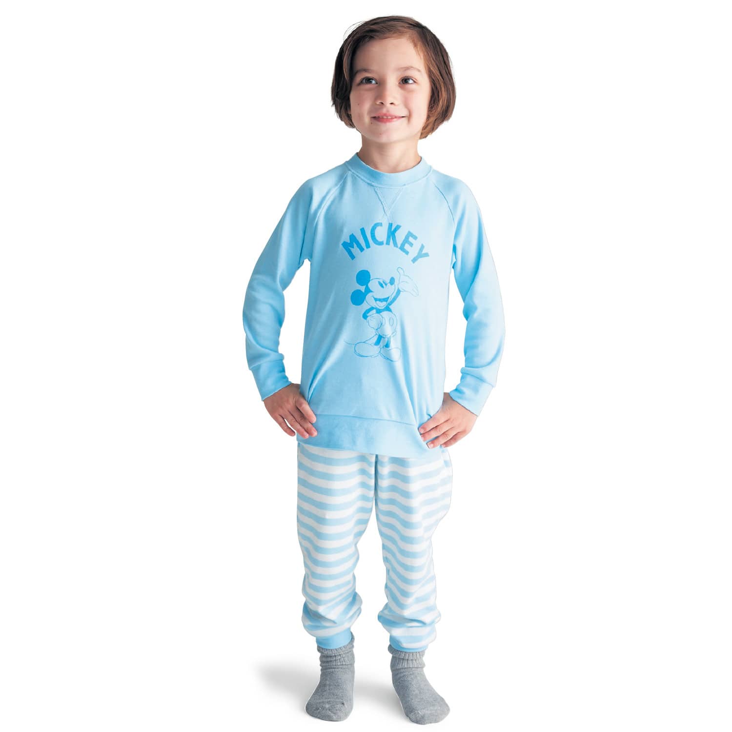 ベルメゾン ディズニー スムースパジャマ ミッキーマウス ミッキーマウス ピンク 130 130 ミッキーマウス ピンク ベルメゾン Jre Mall店 Jre Mall