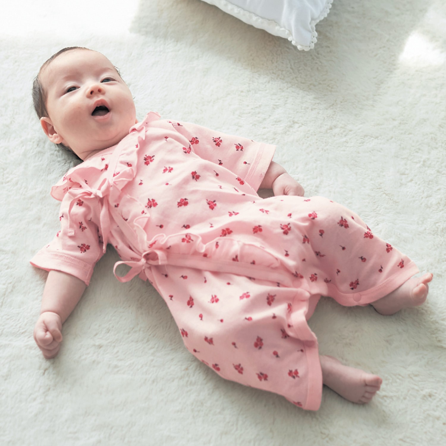 ベルメゾン 気分華やぐコンビ肌着２枚セット ピンク系 60 60 ピンク系 ベルメゾン Jre Mall店 Jre Pointが 貯まる 使える Jre Mall