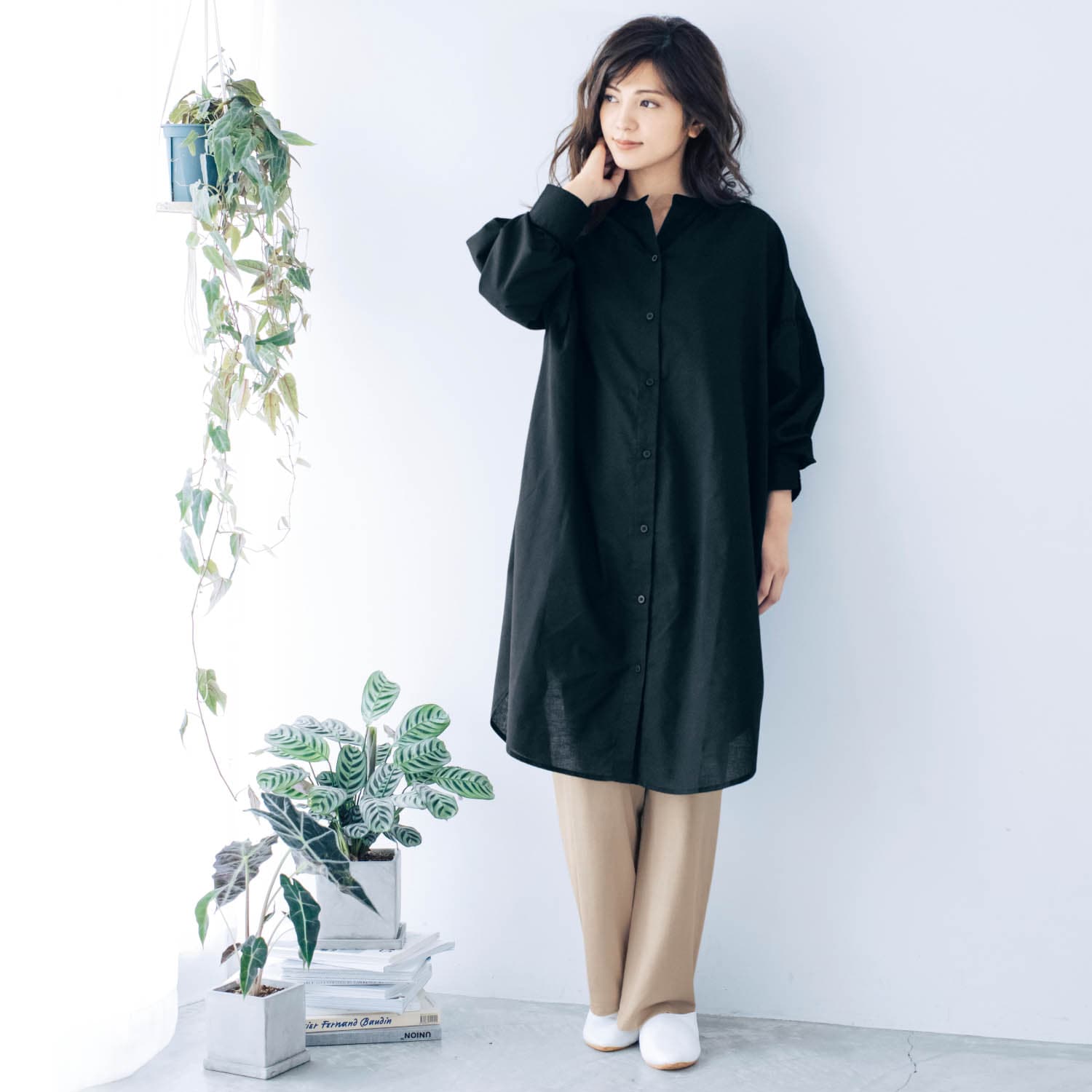 ベルメゾン 綿混シャツワンピ長袖パジャマ ミント グレー ｓ ｓ ミント グレー ベルメゾン Jre Mall店 Jre Pointが 貯まる 使える Jre Mall