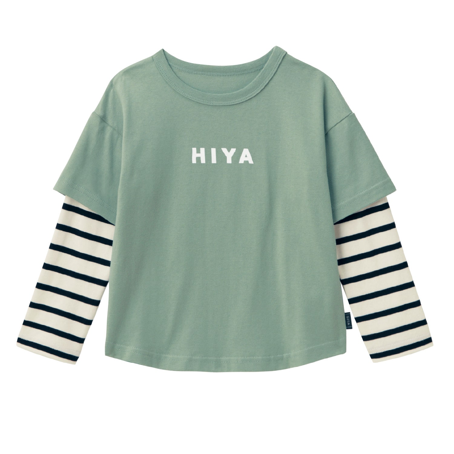 ベルメゾン 重ね着風袖レイヤード長袖ｔシャツ グレー 90 90 グレー ベルメゾン Jre Mall店 Jre Mall