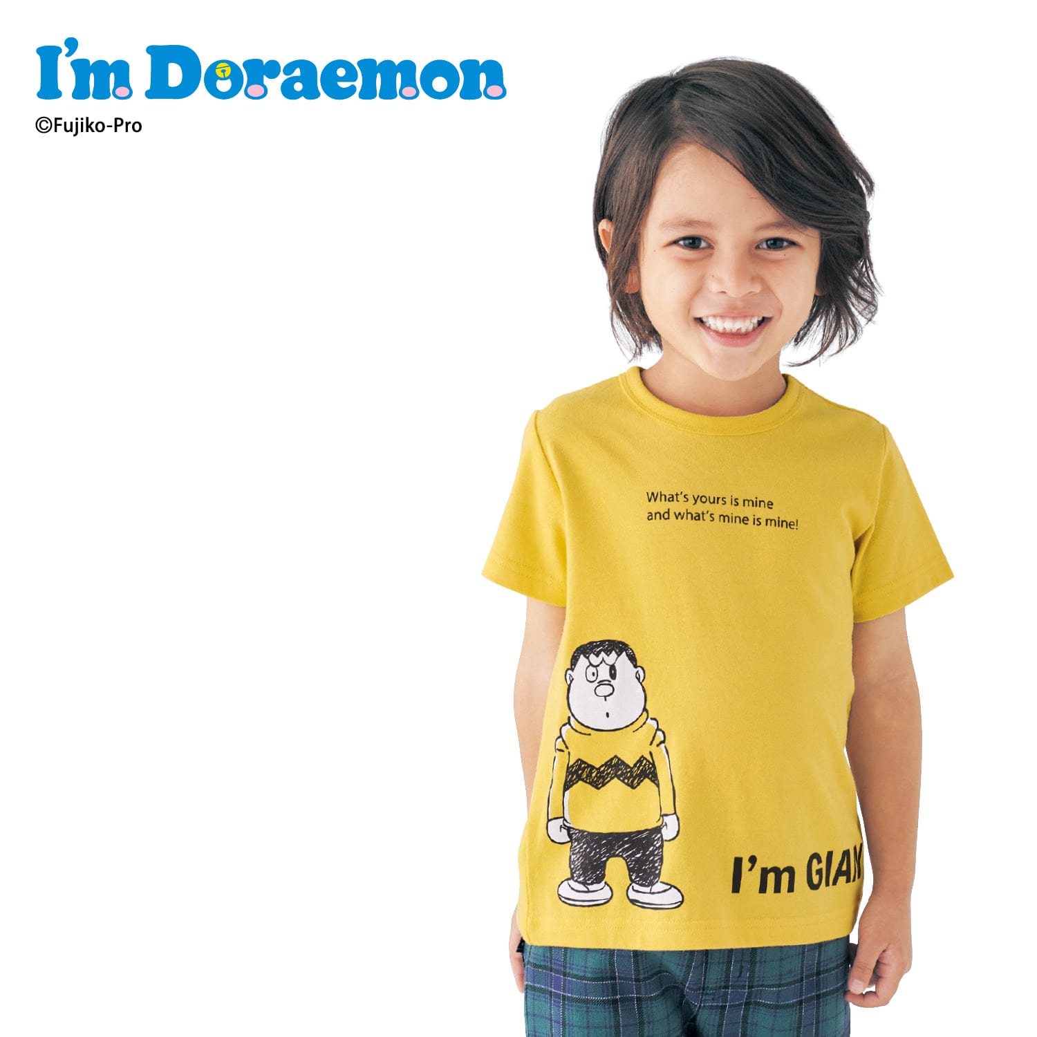 ベルメゾン アイムドラえもん 半袖Tシャツ ジャイアン 100(100