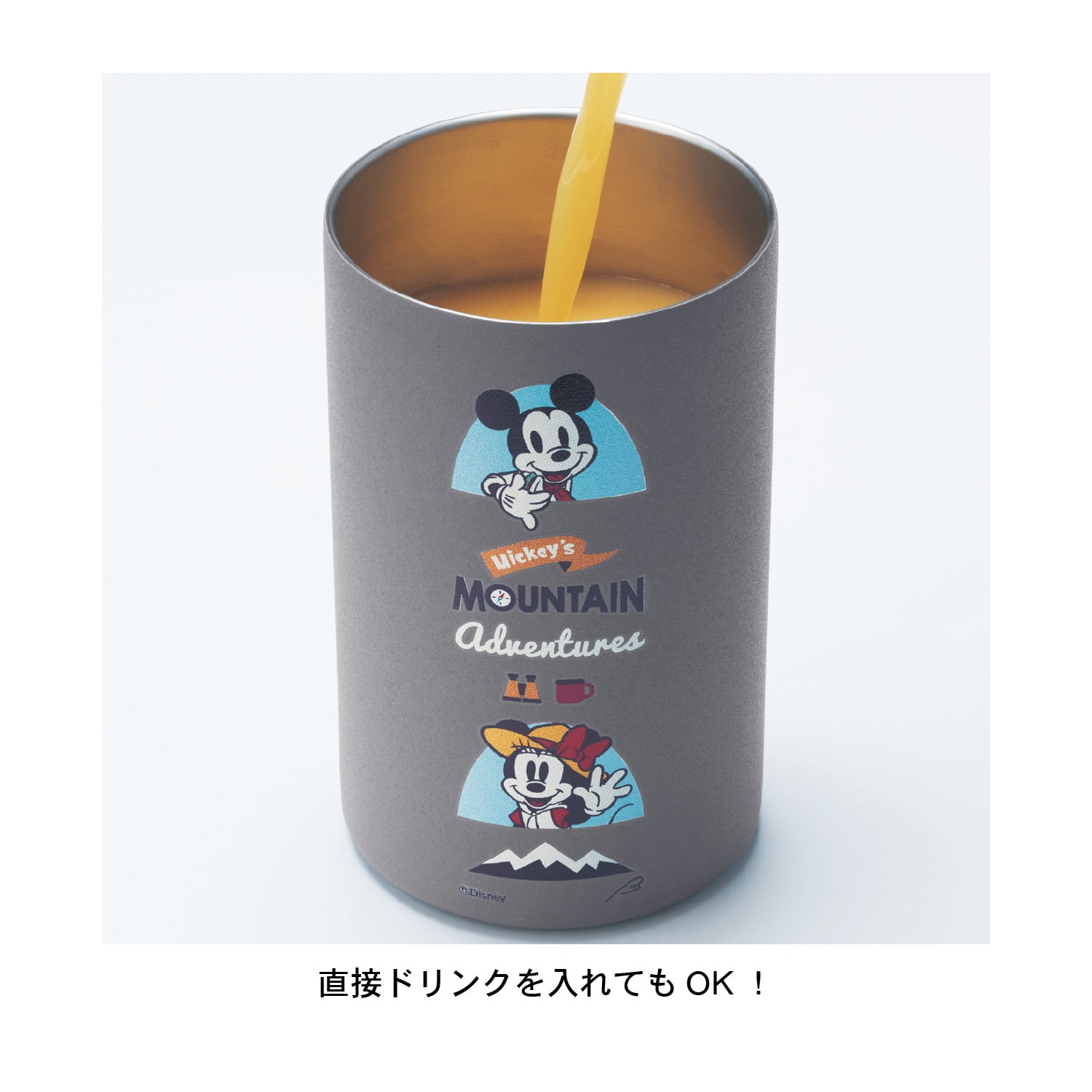 ベルメゾン ディズニー 缶用ステンレス保温保冷マグ(選べるキャラクター) ミッキーマウス 350ml