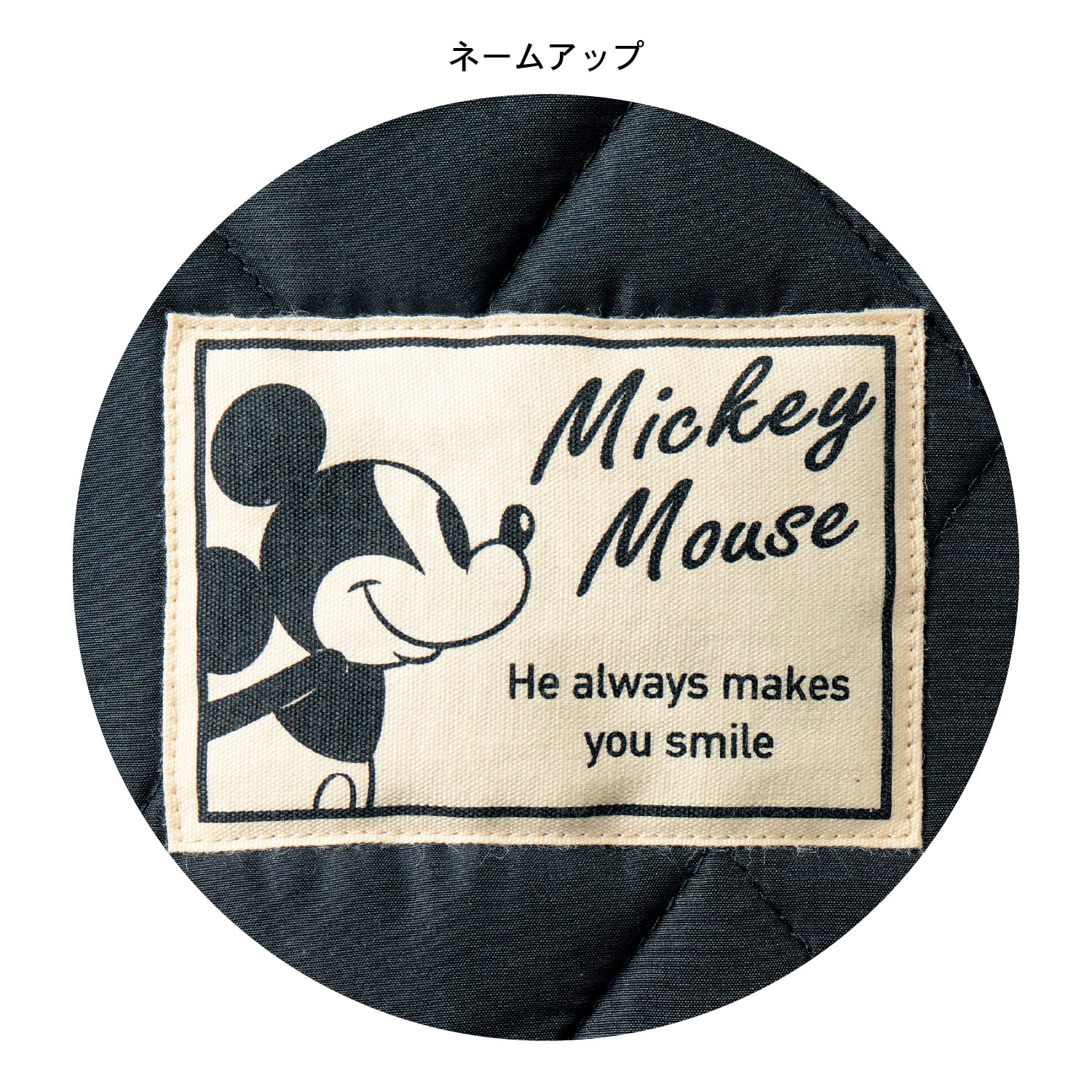 【希少】 Disney ディズニー ミッキー ベンチコート 裏ボア 刺繍