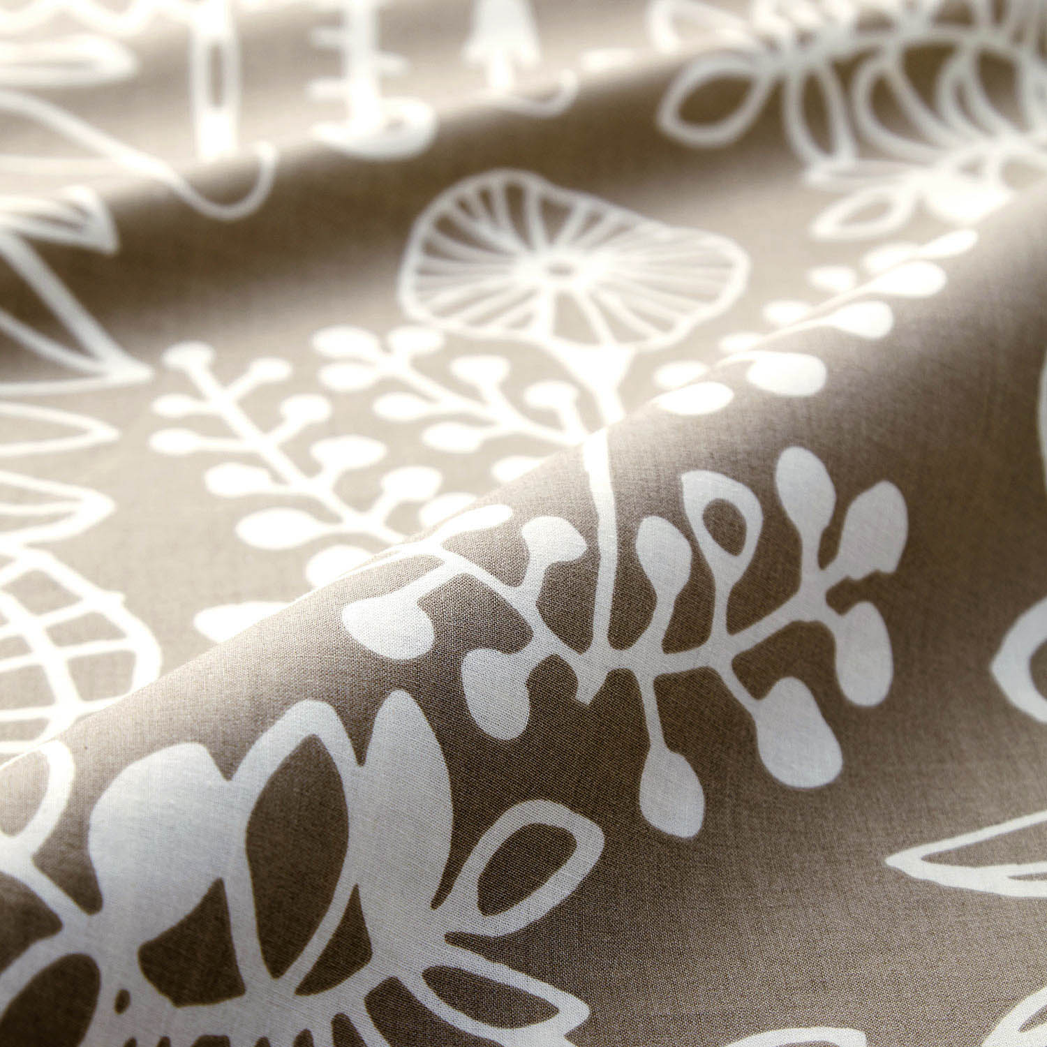 ベルメゾン 北欧調デザインの綿素材を使った布団カバーセット（３点セット） ベージュ系 洋式シングル